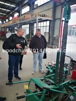 Mobile Chain Sawmill For Big Logs Timber Cutting Vertical Cutting Wood Slasher